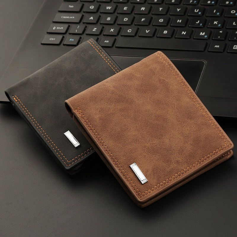 Portefeuille pour hommes Portefeuille multifonctionnel Portefeuille Mode Style court