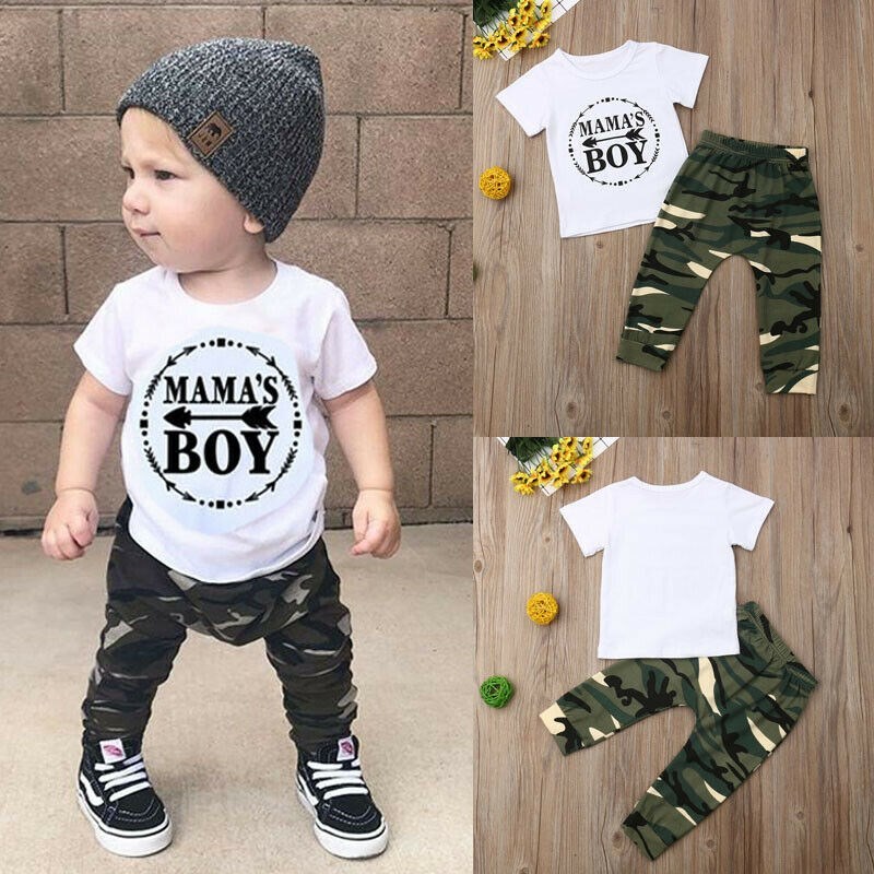 Summer Boy Clothes Cotton T-Shirt Pants
