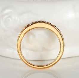 Bague de mariage exclusive européenne et américaine, bague de fiançailles en or 18 carats, classe supérieure en zircon AAA