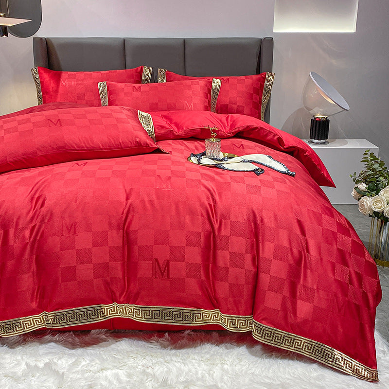 Silk Cotton Lakan Lakan Quilt Cover Bed
