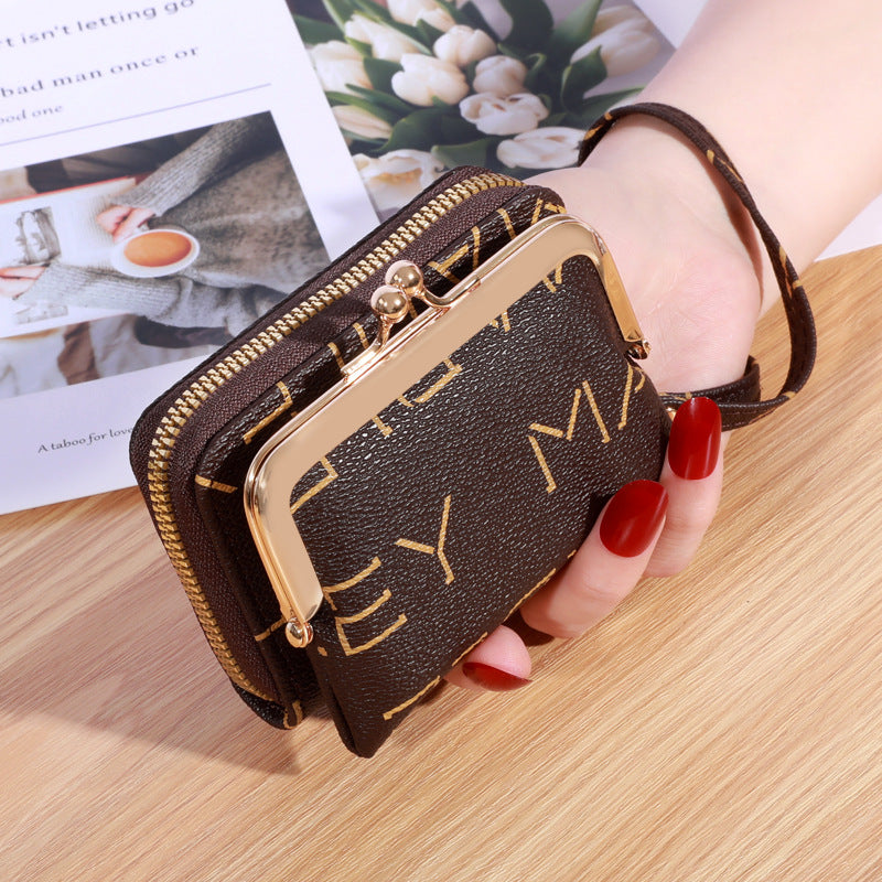 Portefeuille femme mode dragonne court