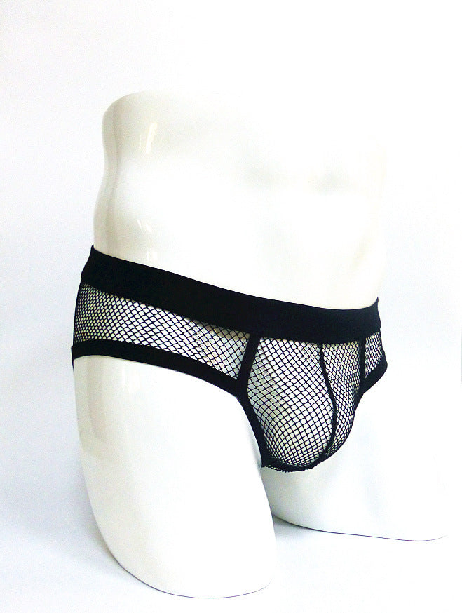 Herrunderkläder Transparenta meshtrosor Låg midja Konvex design Herrunderkläder