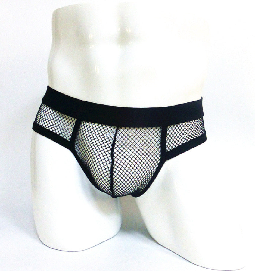 Herrunderkläder Transparenta meshtrosor Låg midja Konvex design Herrunderkläder