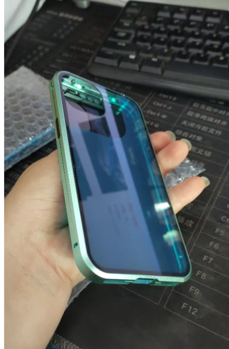 Anti-peep Magnetic Protective Shell Magnetic Privacy Glass Telefonfodral