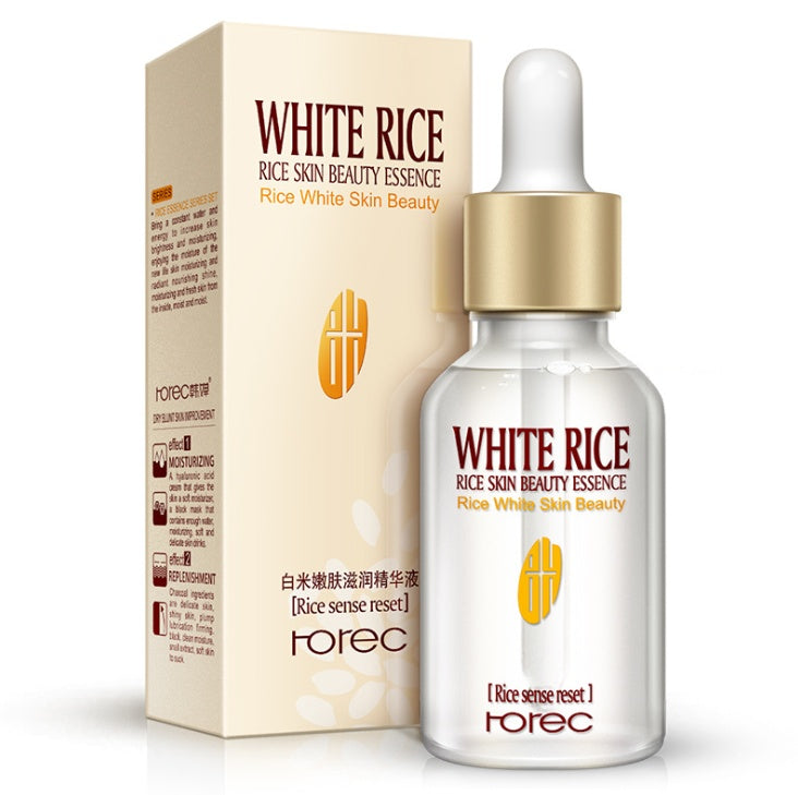 HOREC White Rice Whitening Serum Face Moisturizing Cream Anti Wrinkle Anti Aging Face Fine Lines Acne Treatment Hudvård 15ml