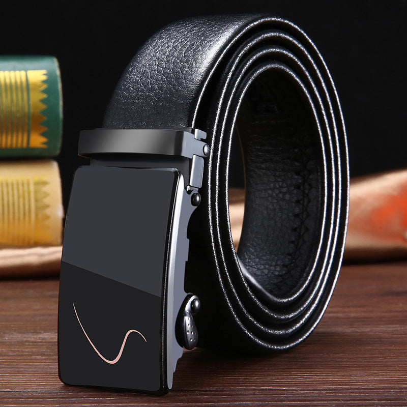 Men's Business Acrylic Automatic Belt - Contemporary Innovation