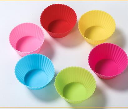 Doublures de cupcakes en silicone réutilisables antiadhésives, tasses de cuisson, 12 pièces