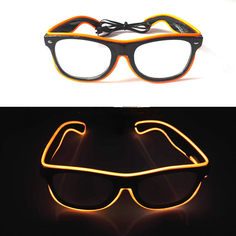 Lunettes lumineuses décoration de fête lunettes LED