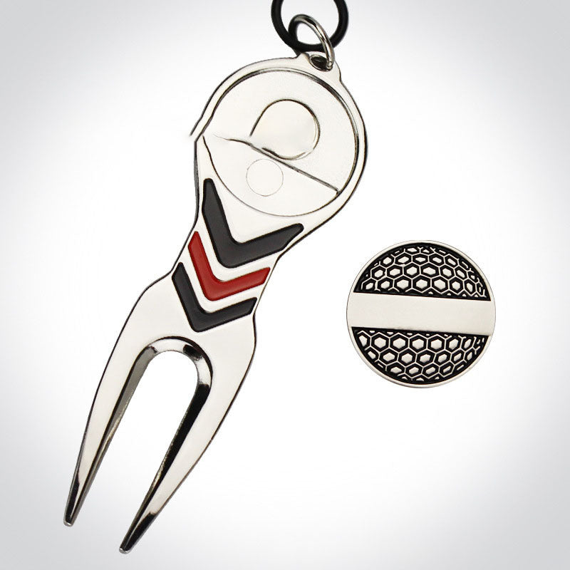 Fourche verte de Golf avec Support d'accessoires de Golf Mark Golf Mark