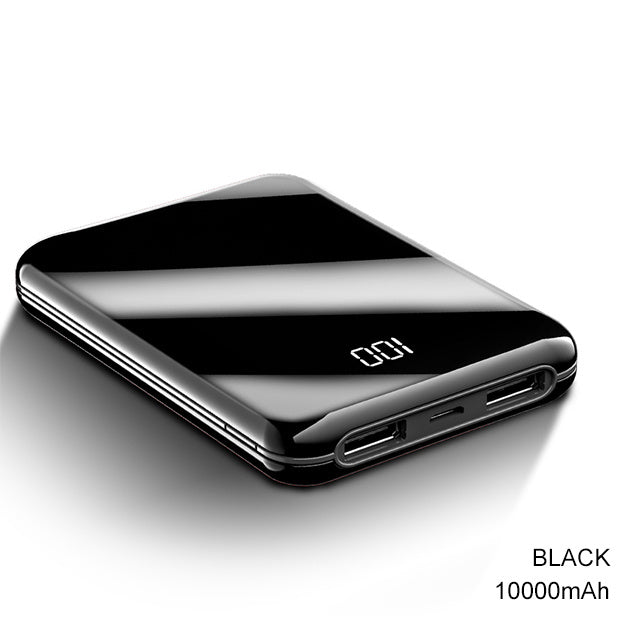 10000mAh Power Bank - External Battery Bank 8W Fast Charging Portable Charger with Dual USB Output