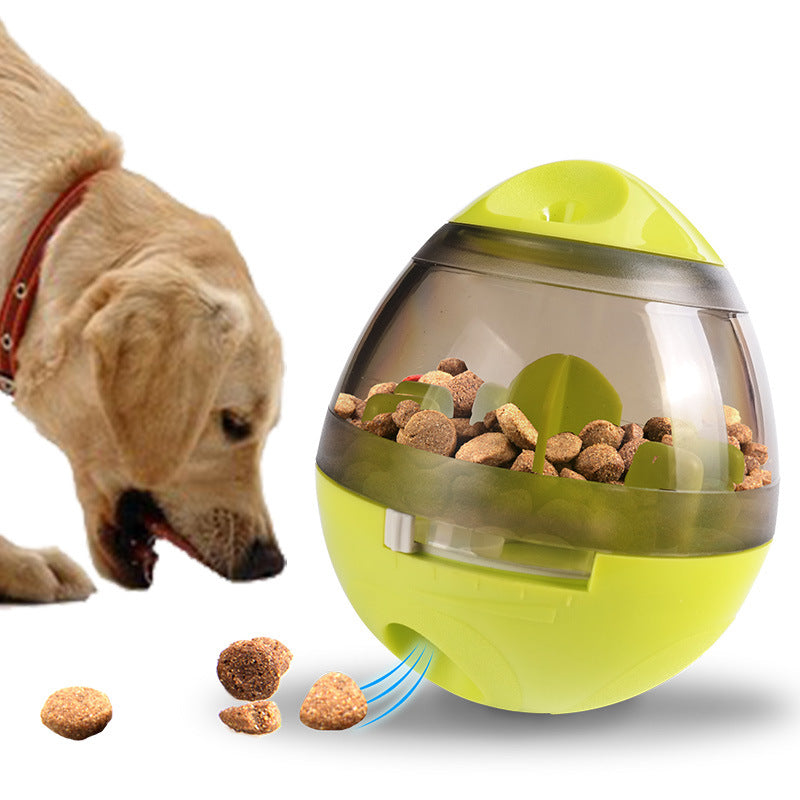 Smart Pet Food Dispenser Ball - 138g - 100x117mm - IQ Training Toy - Slow Feeding - PP PC Iron Block
