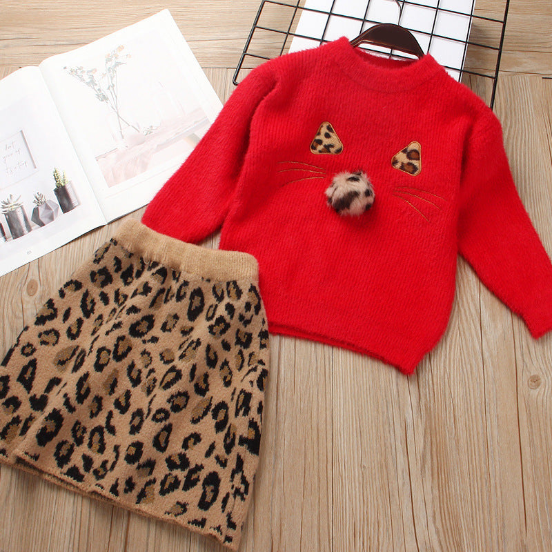 Professional Children's Knitted Sweater Suit