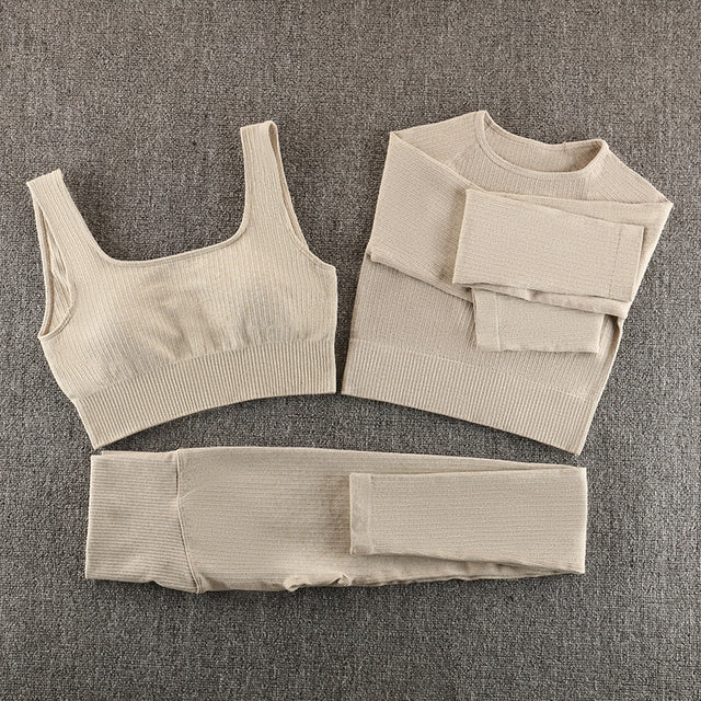 Ensemble de yoga sans couture, vêtements de sport, vêtements de sport, vêtements d'entraînement