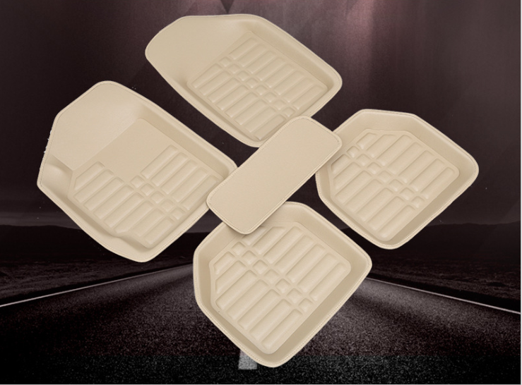 Premium Leather Car Floor Mats - Universal Fit - Waterproof Protection - Multiple Colors Available