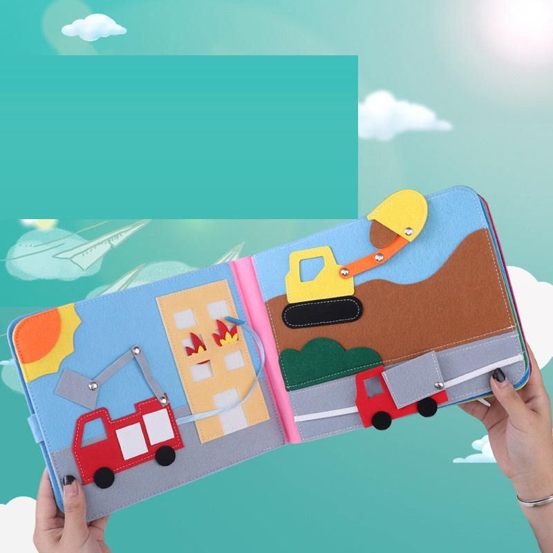 Planche en feutre pour enfants, 3D, apprentissage éducatif en trois dimensions, Non tissé, arc-en-ciel, livre d'histoire pour l'éducation précoce