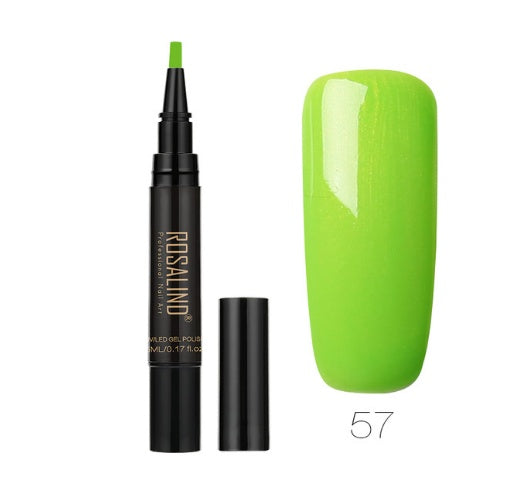 Pure Color Nail Art Pen - 5ML UV/LED | 58 Colors MSDS/SGS Certified