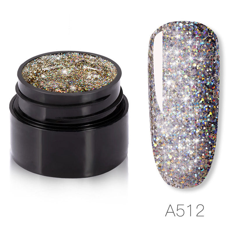 Sparkling Sparkle Nail Polish - 5ml 6 Colors UV/LED 30 Days | Almost No Smell Quality Priority