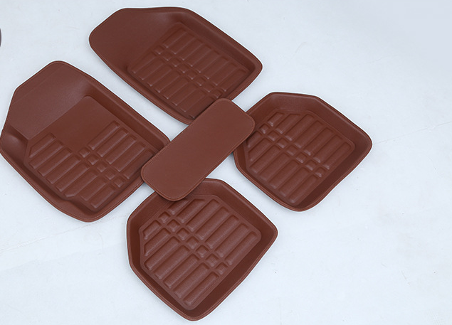 Premium Leather Car Floor Mats - Universal Fit - Waterproof Protection - Multiple Colors Available