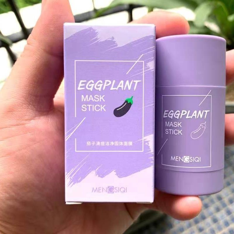 Green Tea Oil Control äggplanta Acne Cleansing Mask Hudvård återfuktande Ta bort Blackhead Fine Pores lera mask