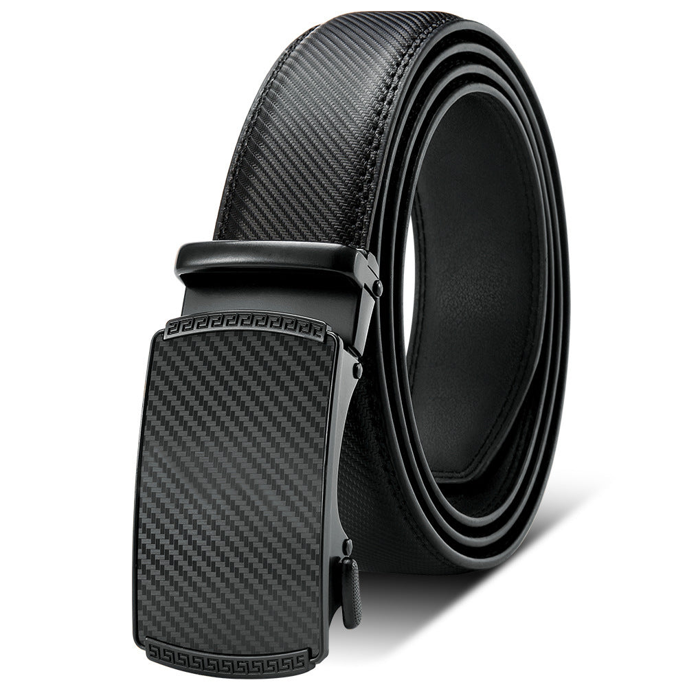 Men's Auto Buckle Leather Belt - Automatic Confidence