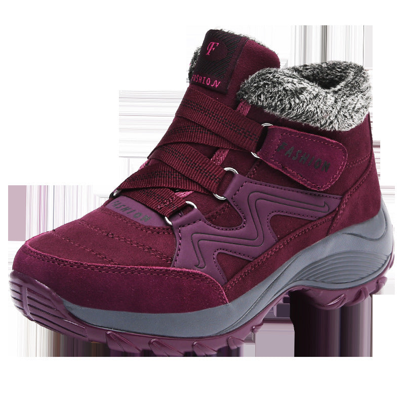 Women's Hiking Shoes - Real Leather, Non-Slip, Waterproof - Outdoor Gear