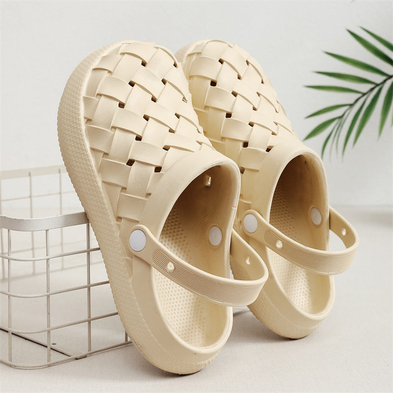 Women's Cross-Woven Platform Garden Clogs