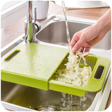Blocs à découper de cuisine multifonctions, éviers panier de vidange planche à découper outils pour légumes et viande accessoires de cuisine planche à découper