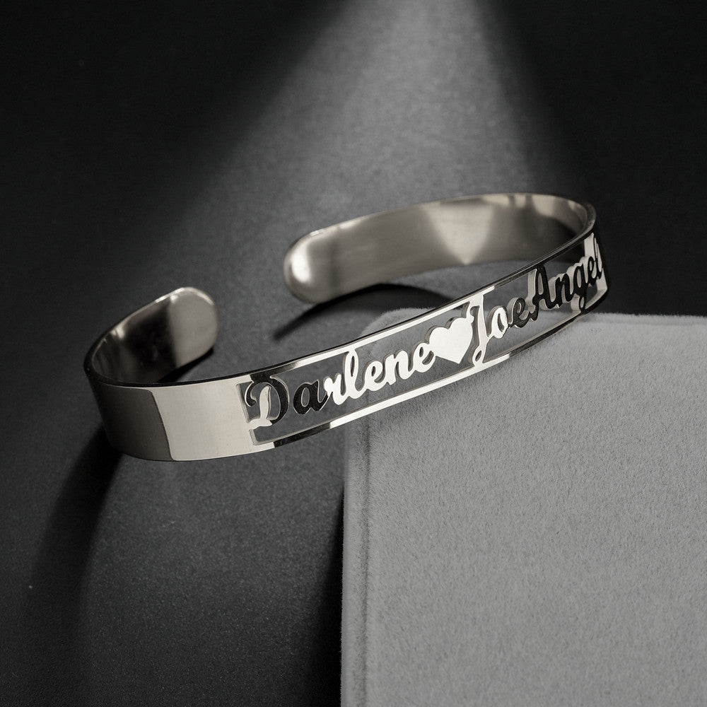 Electroplated English Alphabet Bracelet