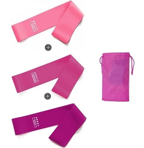 Professional Gym Strength Resistance Bands - 100% Natural Latex (5 Levels, 600x50mm, 5-40lb Range)