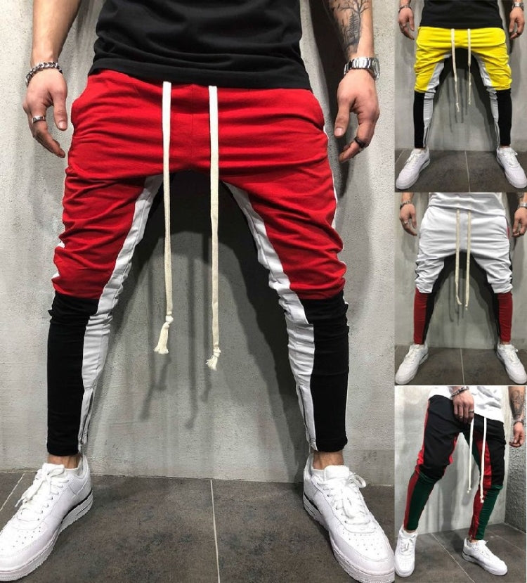 Lösa byxor skinny streetwear party jeans jeans herrbyxor