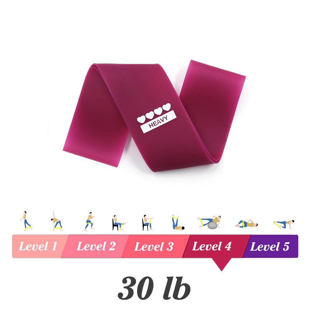Yoga Resistance Gummiband inomhus Utomhus Fitness utrustning 0,35mm-1. 1mm Pilates Sport träning träning Elastiska Bands