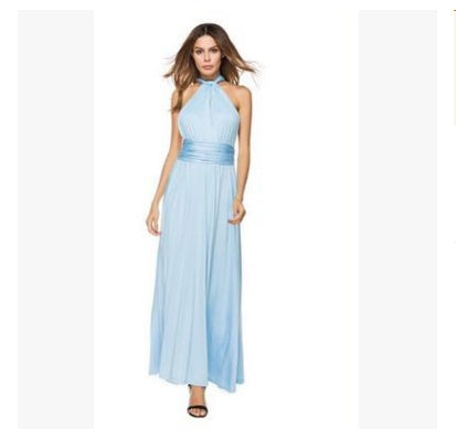 Robe Maxi Boho Convertible à Bandage pour Femmes