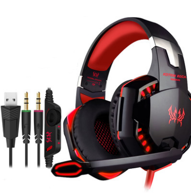 Trådbundna Gaming Headset Hörlurar Surround Sound Djup bas Stereo Casque hörlurar med mikrofon