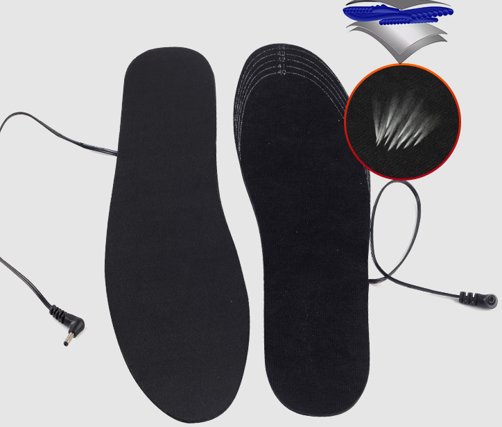 Uppvärmda sulor USB uppladdningsbar