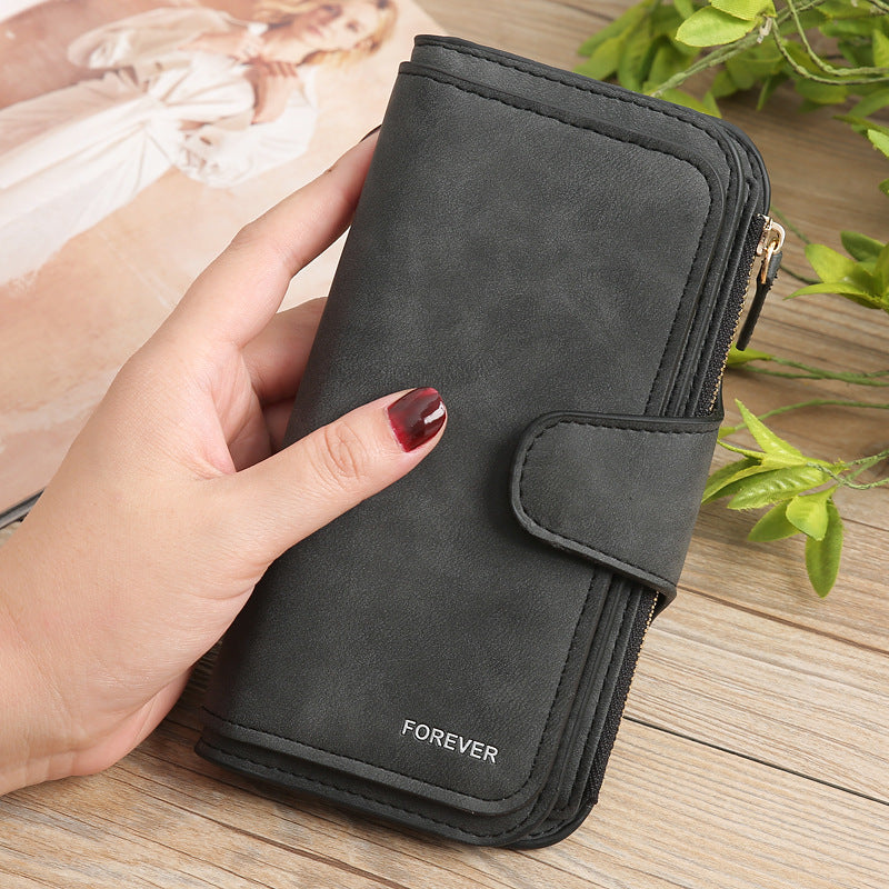Matt PU Leather Multifunctional Wallet PU