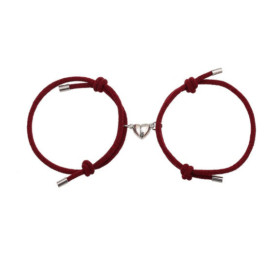 Enkelt Nylon Love Magnetic Armband