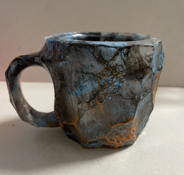 400ml kaffemuggar i hartskristall med handtag, elegant falsk mineralkristallkopp för arbetsplats, heminredning, julklapp, köksredskap