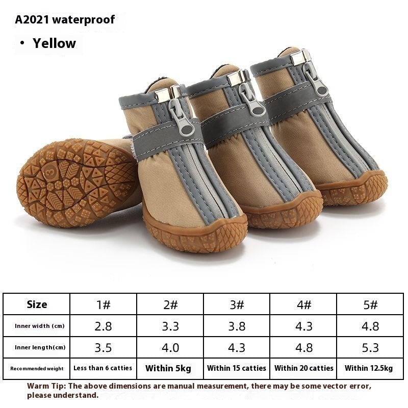 Waterproof, Non-slip, Wear-resistant Breathable Dog Shoes