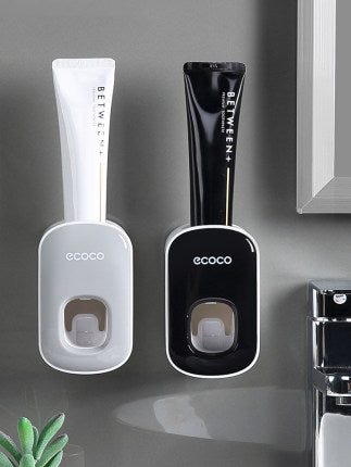 Porte-dentifrice automatique mural, ensemble d'accessoires de salle de bains, distributeur