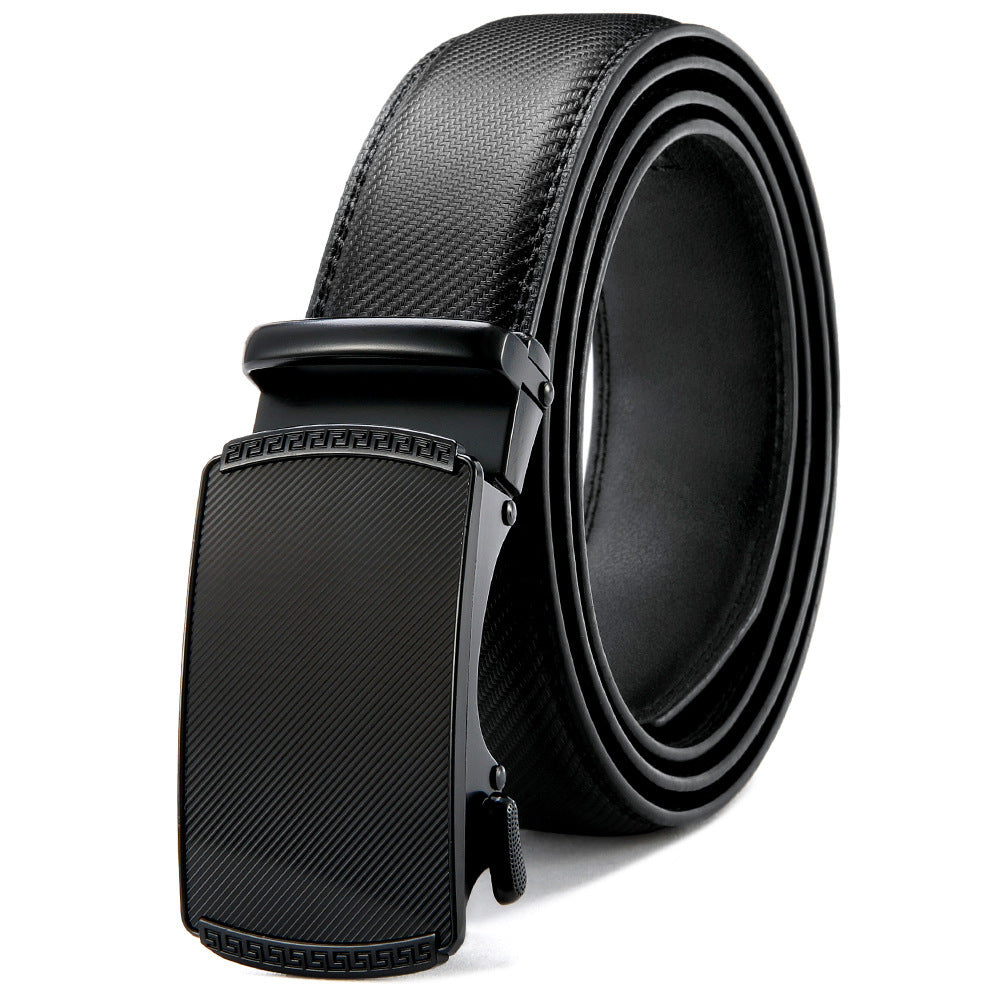 Men's Auto Buckle Leather Belt - Automatic Confidence