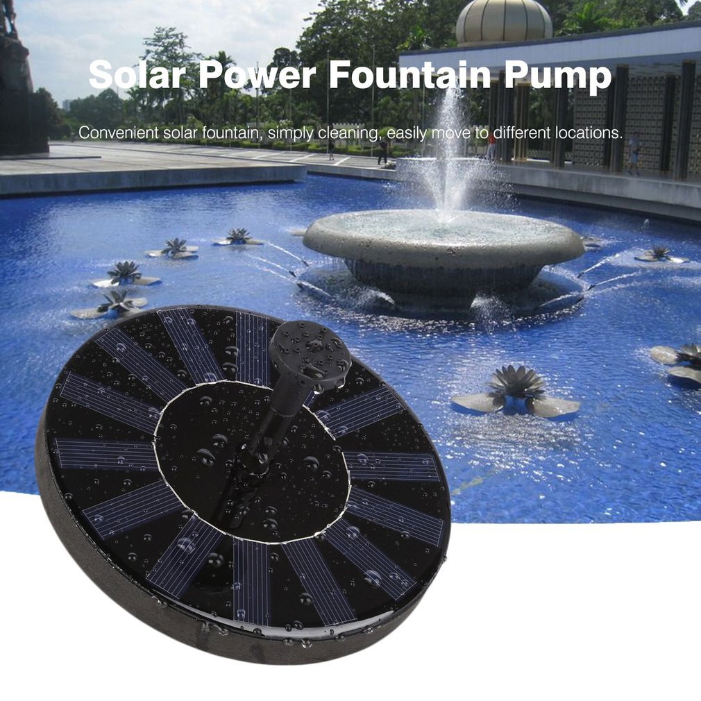 Utomhusförsköning solfontänpump