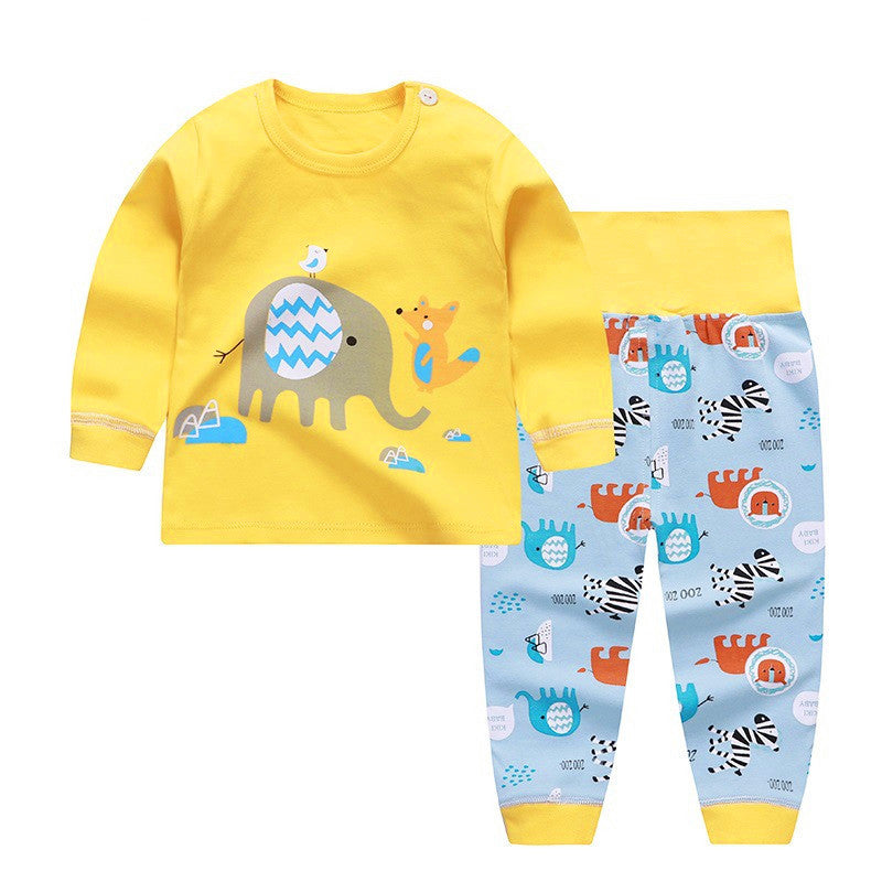 High Waist Belly Protector Baby Underwear Set
