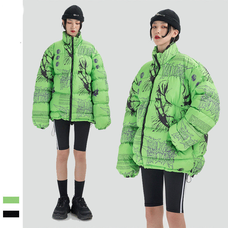 Vêtements en coton épais pour hommes et femmes, impression créative personnalisée