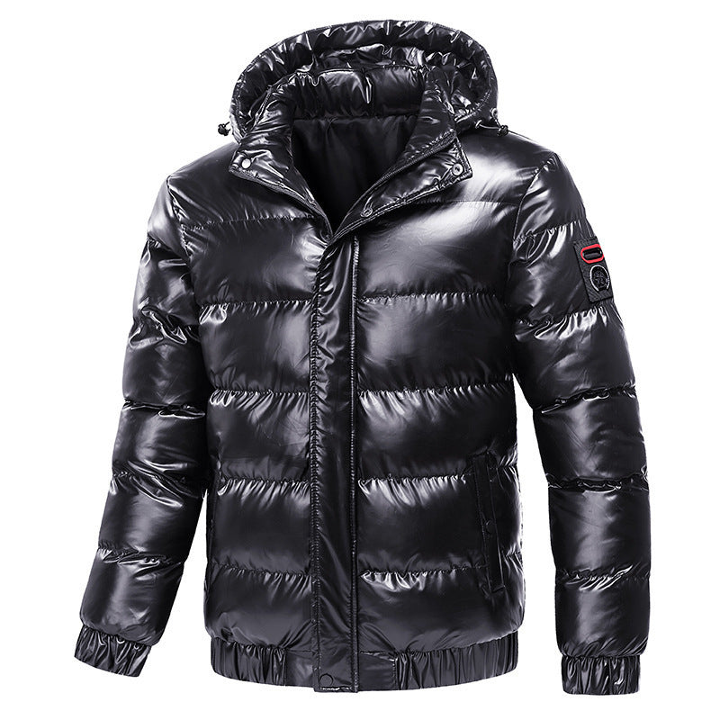 Manteau de moto à la mode pour hommes, vêtements d'hiver chauds
