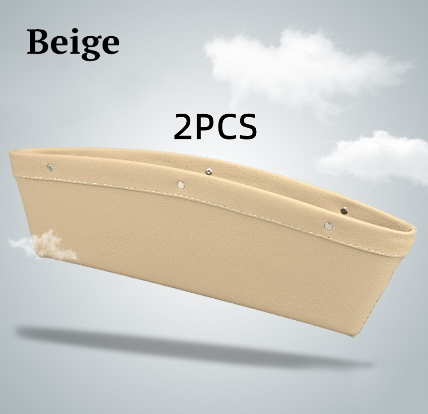 Car Organizer Box Caddy Catcher PU Läder Seat Gap Storage Bag