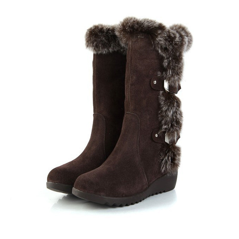 Korean Mid-Calf Winter Boots - Waterproof Fur Lined - Nordic Collection