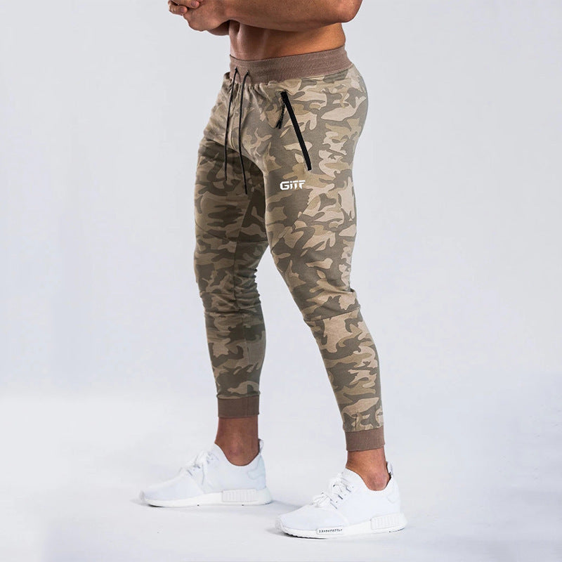 GITF Camouflage Snabbtorkande joggingbyxor herr Sport Pencil Byxor Herr Bodybuilding Joggare Gym Byxor Löparbyxor Herr