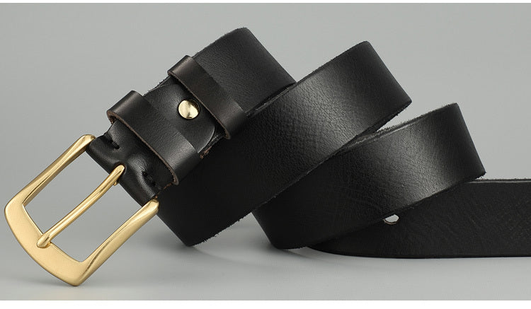 Handmade Casual Trend Men's Belts Cowhide - Artisan Craftsmanship