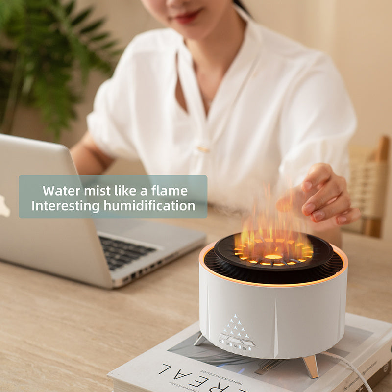 Sunday Relaxation - Remote Control Volcano Humidifier Diffuser