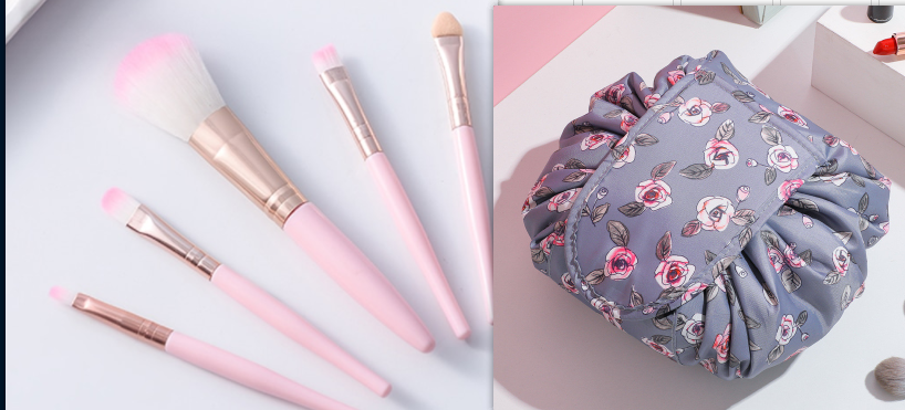 Minimalist Large Cosmetic Travel Organizer - Simple & Portable Beauty Storage Bag